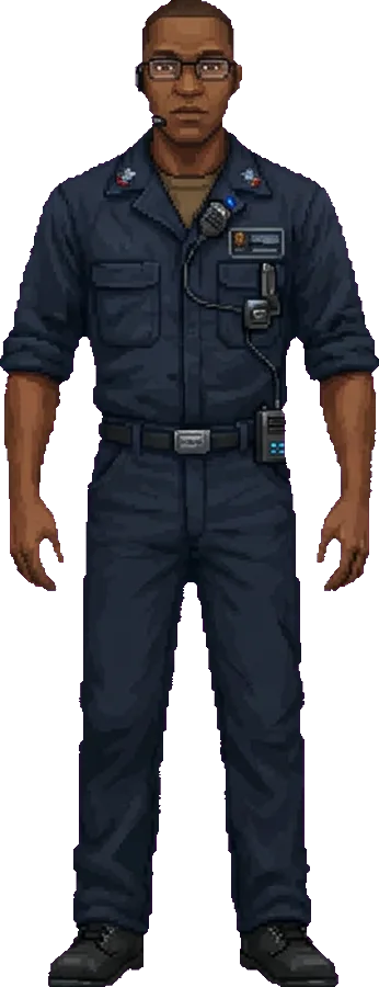 Full-length character art of Marcus Webb